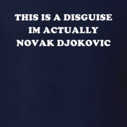 This Is A Disguise Im Actually Novak Djokovic Celebrity T Shirt 17776331
