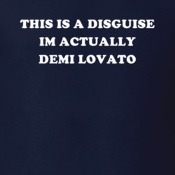 This Is A Disguise Im Actually Demi Lovato Celebrity T Shirt 17776641