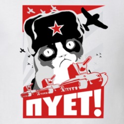 Grumpy Cat Russian Nope NYET Meme T Shirt 17945629