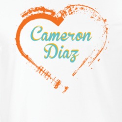 Heart Cameron Diaz Celebrity T Shirt 18471222