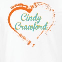 Heart Cindy Crawford Celebrity T Shirt 18471238