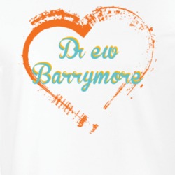 Heart Drew Barrymore Celebrity T Shirt 18471262
