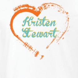 Heart Kristen Stewart Celebrity T Shirt 18471404