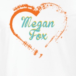 Heart Megan Fox Celebrity T Shirt 18471441
