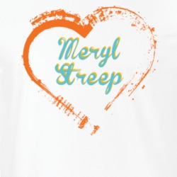 Heart Meryl Streep Celebrity T Shirt 18471443