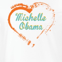 Heart Michelle Obama Celebrity T Shirt 18471450