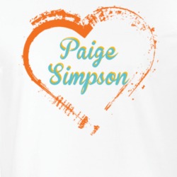 Heart Paige Simpson Celebrity T Shirt 18471474