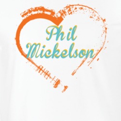 Heart Phil Mickelson Celebrity T Shirt 18471485