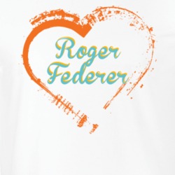 Heart Roger Federer Celebrity T Shirt 18471500