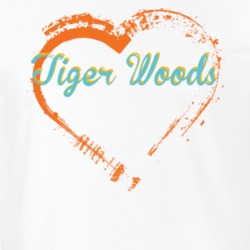 Heart Tiger Woods Celebrity T Shirt 18471553