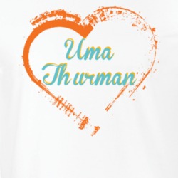 Heart Uma Thurman Celebrity T Shirt 18471566