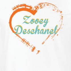 Heart Zooey Deschanel Celebrity T Shirt 18471586