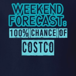 Weekend Forecast 100 Percent Chance Of Costco Funny Food Fan T Shirt 22733504