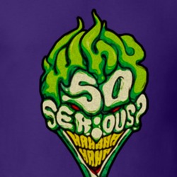 Why So Serious Creepy Joker Face Batman Villian T Shirt 22797597