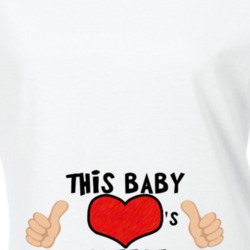 This Baby Loves Cheese Funny Maternity Ladies Food Fanatic T Shirt 22831142