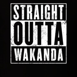 Straight Outta Wakanda Power Black Panther Super Hero Fan T Shirt 33637516