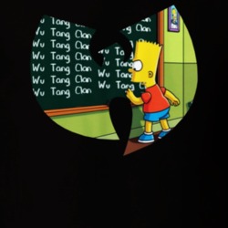 Bart Simpson Wu Tang Mashup Simpsons Cartoon Parody Music Fan T Shirt 36524829