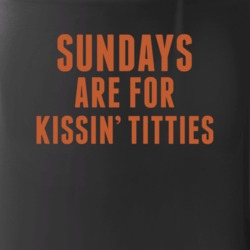 Mitch Trubisky Era Sundays Are For Kissin' Titties Mug 37301344