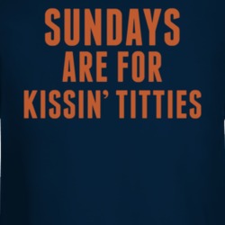 Mitch Trubisky Era Sundays Are For Kissin' Titties Long Sleeve 37301358