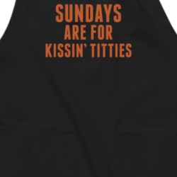 Mitch Trubisky Era Sundays Are For Kissin' Titties Apron 37301502