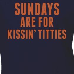 Mitch Trubisky Era Sundays Are For Kissin' Titties Ladies T Shirt 37301511