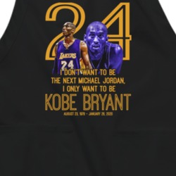 Rip Koby Bryant Quote Dunk Los Angeles Basketball Star Legend 2020 Sports Apron 37436991