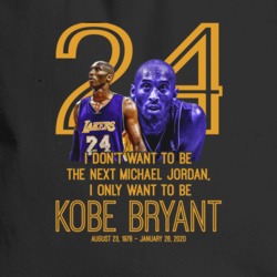 Rip Koby Bryant Quote Dunk Los Angeles Basketball Star Legend 2020 Sports Totebag 37436994