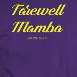 Farewell, Mamba, Kobe, Purple Apparel, Rip, Basketball Lovers, Basketball Fan, T Shirt 37438403