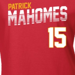 Patrick Mahomes Football Player Number Kansas City Football Ladies T Shirt 37451138