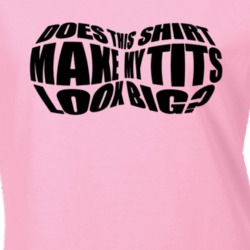 Does This Shirt Make My Tits Look Big Funny Ladies T Shirt 9847923
