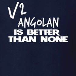 Half Angolan Is Better Than None Funny Nationality T Shirt 12042838