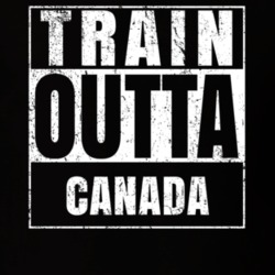 Train Outta Canada Country World Straight Outta Parody Crossfit Boxing MMA T Shirt T Shirt 19336335