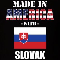 Made In America With Slovak Parts Patriotic Nationality T Shirt 29400113