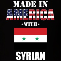 Made In America With Syrian Parts Patriotic Nationality T Shirt 29400170