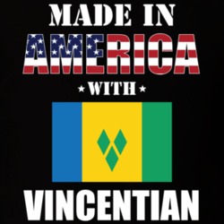 Made In America With Vincentian Parts Patriotic Nationality T Shirt 29400207