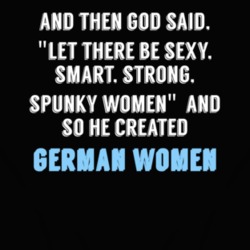 German Women God Said Fun T Shirt 4668713
