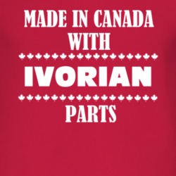 Made In Canada With Ivorian Parts Nationality T Shirt 4941213