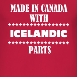 Made In Canada With Icelandic Parts Nationality T Shirt 4941588