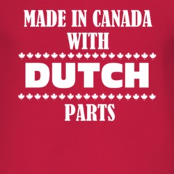 Made In Canada With Dutch Parts Nationality T Shirt 4942224