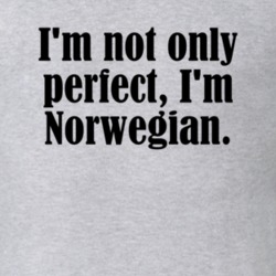 Not Only Perfect I'm Norwegian Funny Nationality T Shirt 4950839