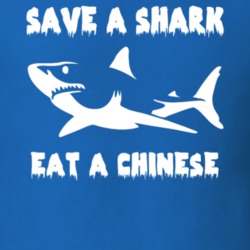 Save A Shark Eat A Chinese Funny Nationality T Shirt 9053377