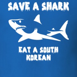 Save A Shark Eat A South Korean Funny Nationality T Shirt 9053426