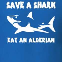 Save A Shark Eat An Algerian Funny Nationality T Shirt 9053623