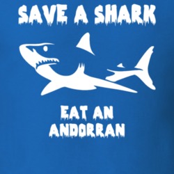 Save A Shark Eat An Andorran Funny Nationality T Shirt 9053626