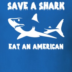 Save A Shark Eat An American Funny Nationality T Shirt 9053680