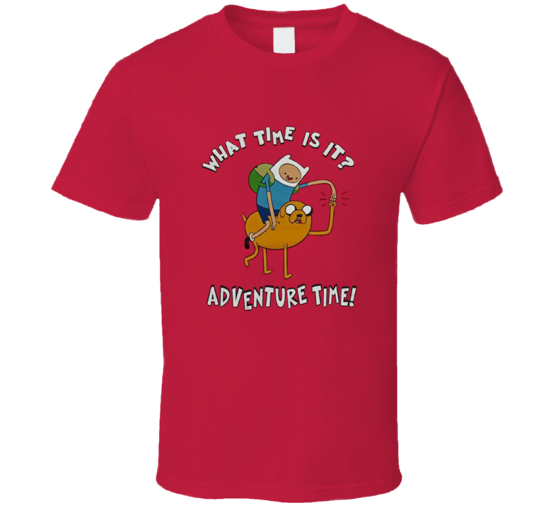 What Time Is It Jake and Finn Adventure Time T Shirt