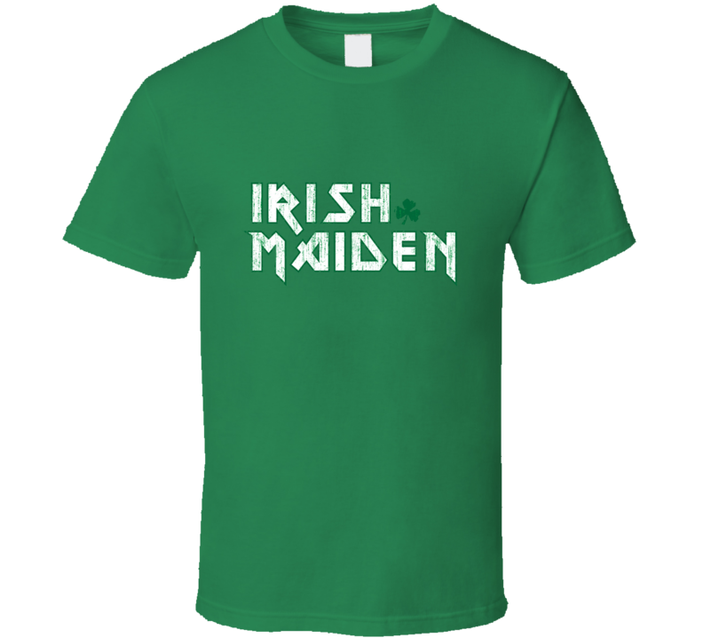 Irish Maiden Iron Parody Rock ST Patricks Day T Shirt Irish Maiden Iron Parody Rock ST Patricks Day T Shirt
