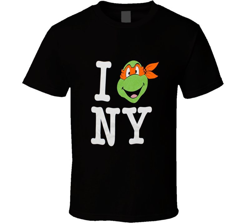 Teenage Mutant Ninja Turtles I Love Ny Michelangelo T Shirt Teenage Mutant Ninja Turtles I Love Ny Michelangelo T Shirt