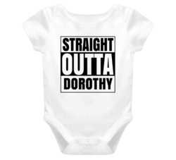 Straight Outta Dorothy Female Name Pregnancy Baby One Piece 15783189
