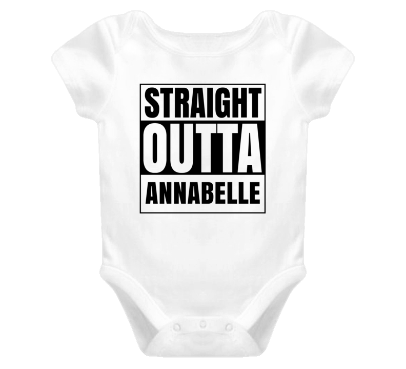 Straight Outta Annabelle Female Name Pregnancy Baby One Piece Straight Outta Annabelle Female Name Pregnancy Baby One Piece